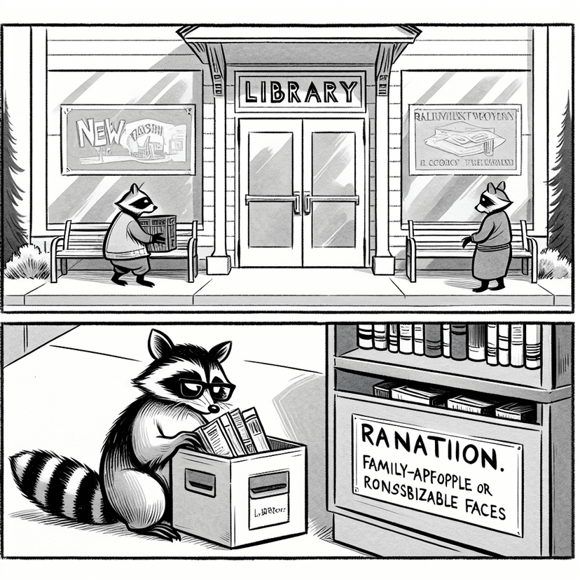 "Trying to find a book on ‘how to share’!"